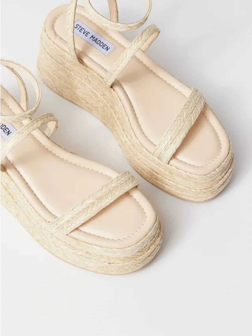 Steve Madden Espadrille Platform Sandal in Natural